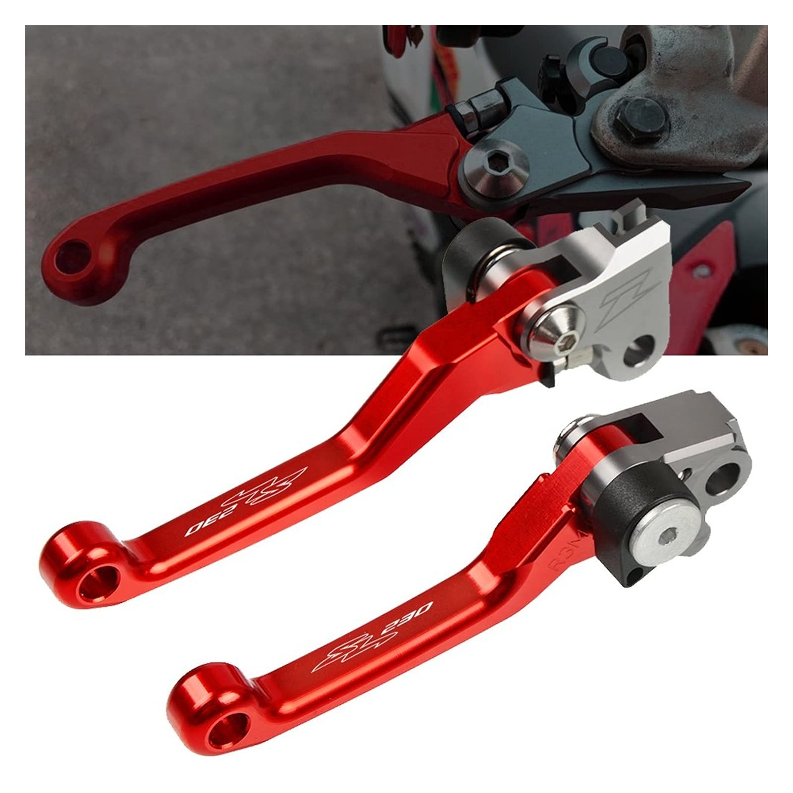 Leva Della Frizione Del Freno Su Misura In Alluminio CNC Per Moto Per HONDA SL230 SL 230 1997 1998 1999 2000 2001-2004 Dirt Bike Motocross Leva Della Frizione Del Freno (Colore : 1)