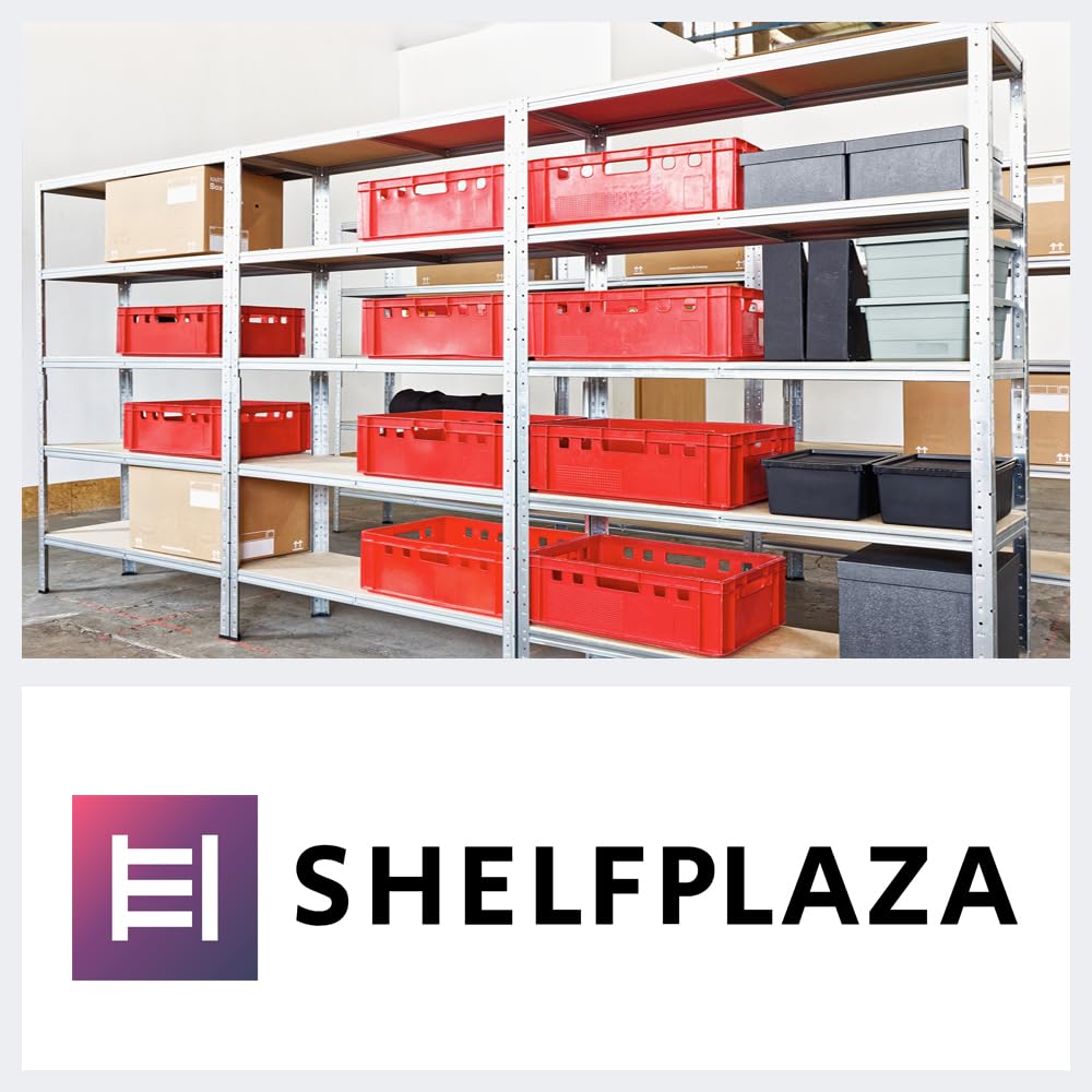 shelfplaza® 90x100x40cm Home Étagère Charge Lourde galvanisé/Etagere Metallique 3 Niveaux / 175kg capacité Charge/Etagere en Metal, étagères de Rangement & Etagere Rangement Garage Acier