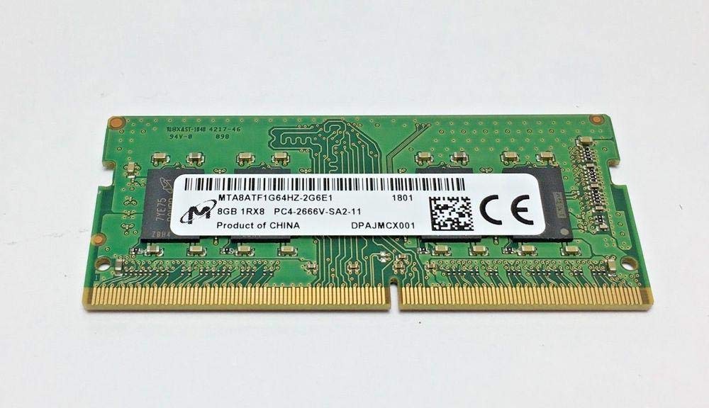 M icron 1RX8 PC4-2666V-SA2-11 8GB 2枚 8gb 1rx8 Pc4-2666v-sa1-11