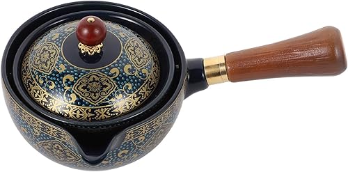 Tetera de cerámica china clásica porcelana china gongfu juego de té de cerámica de rotación 360 con colador de té para té de hojas sueltas