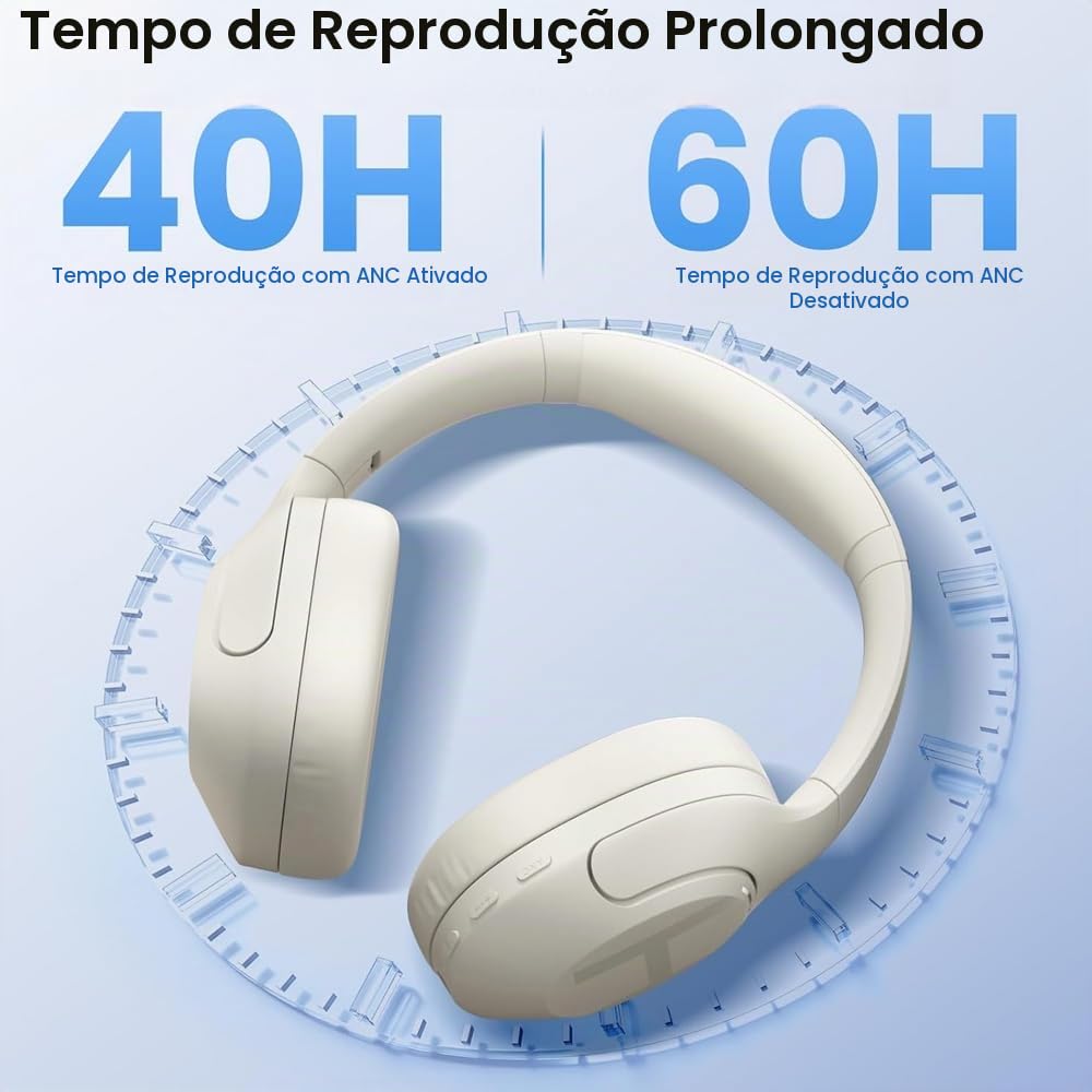 Haylou S35 ANC Fone Over Ear Bluetooth 5.2 Cancelamento De Ruído