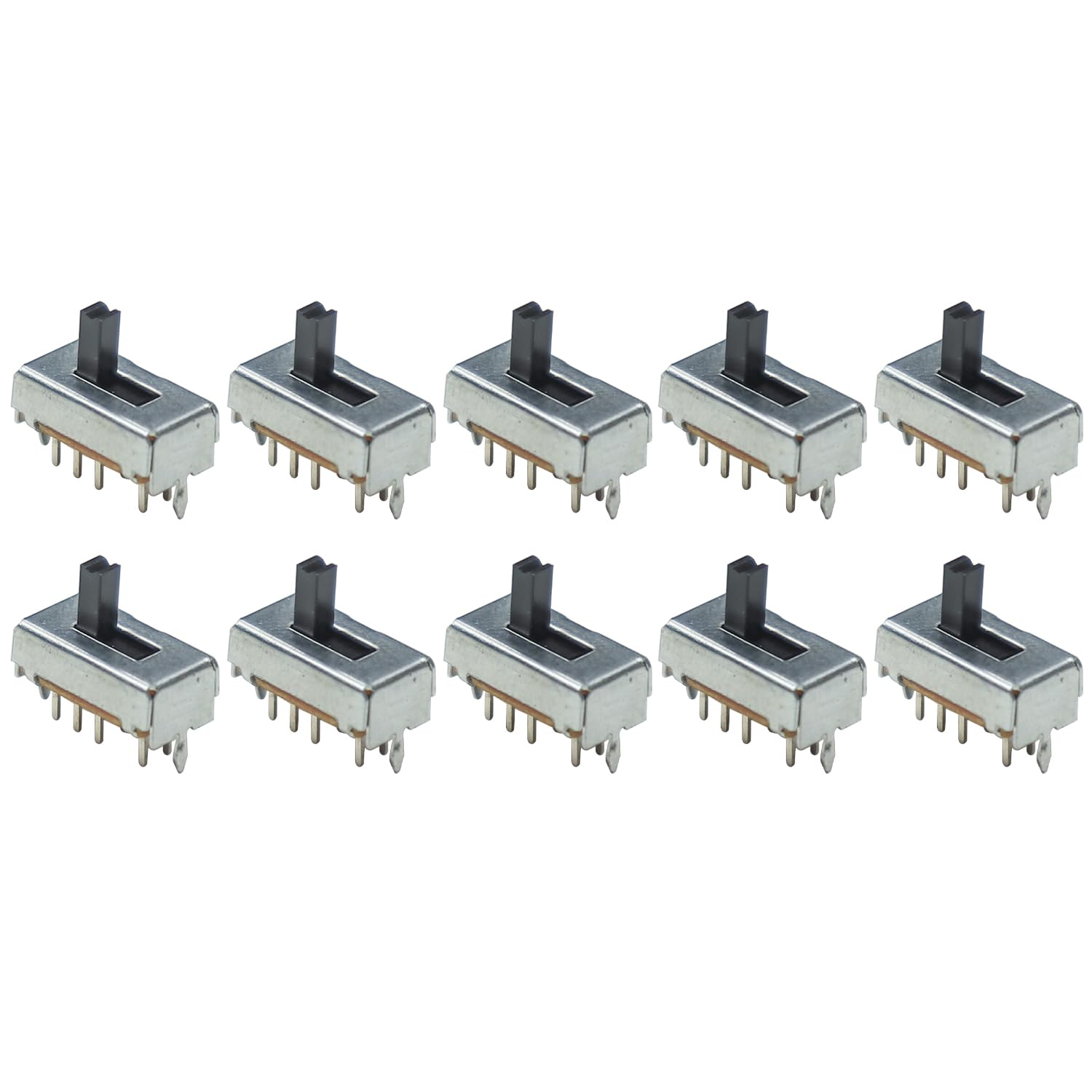 Electronic Spices SS23D07 0.3A 30V 2P3T 8 Pin Metal Body Panel Mount Plastic Handle Slide Switch Pack of 20 (B0D5MB2TLZ) Amazon Price History, Amazon Price Tracker