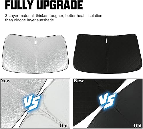 Miniatura 3 de D-Lumina Parasol para parabrisas  Compatible con Subaru Forester 2019 2020 2021 2022 2023 2024 2025  Material mejorado de 3 capas 240T, protector