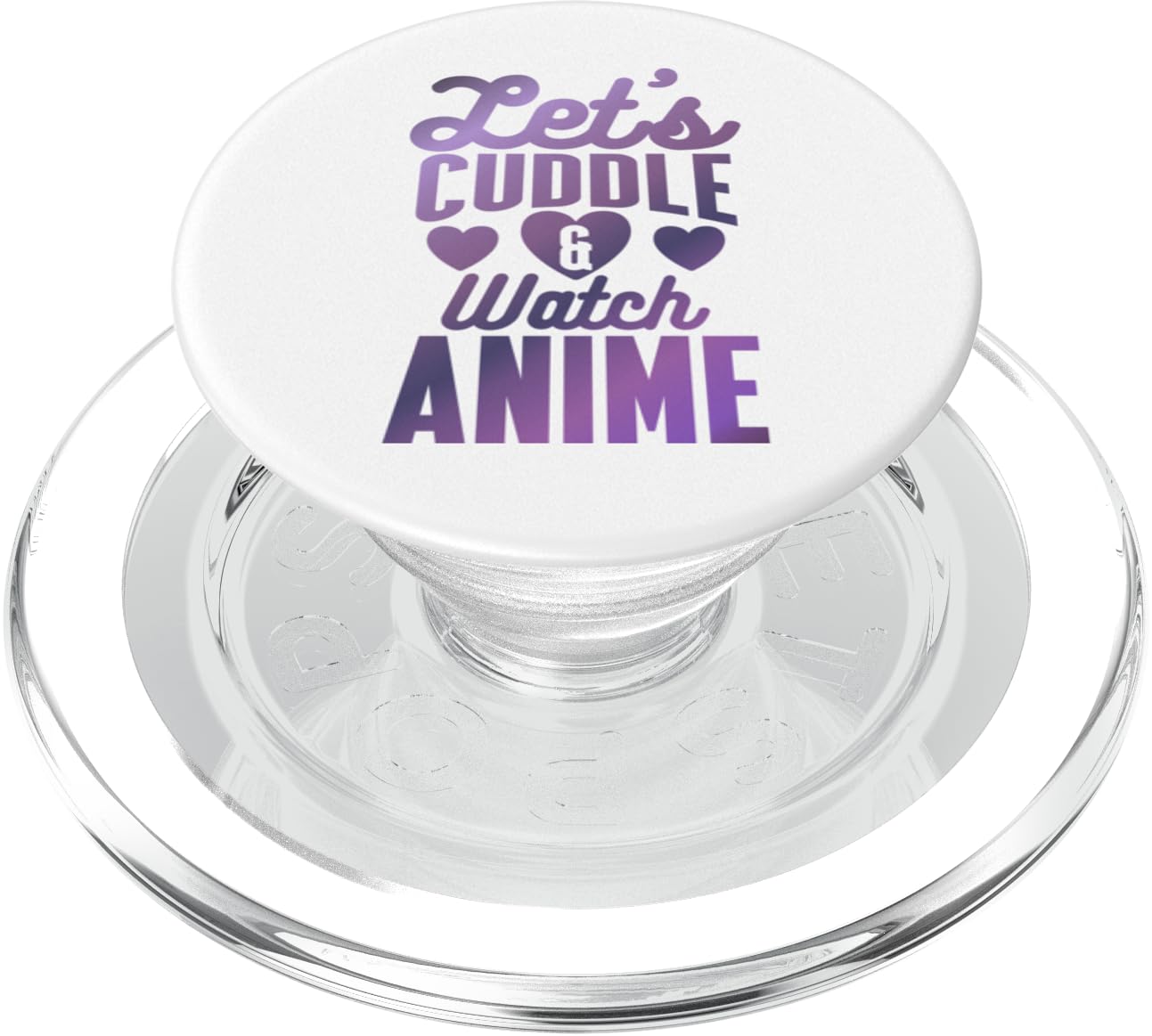 Let's Cuddle and Watch Anime - Romantic Anime Lover PopSockets PopGrip for MagSafe