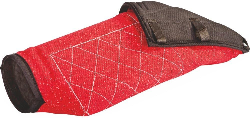 DINGO GEAR Hilt-Guard Bite Protection Sleeve Universal Strengthened for Dog Training Handmade of French Material Red S00541