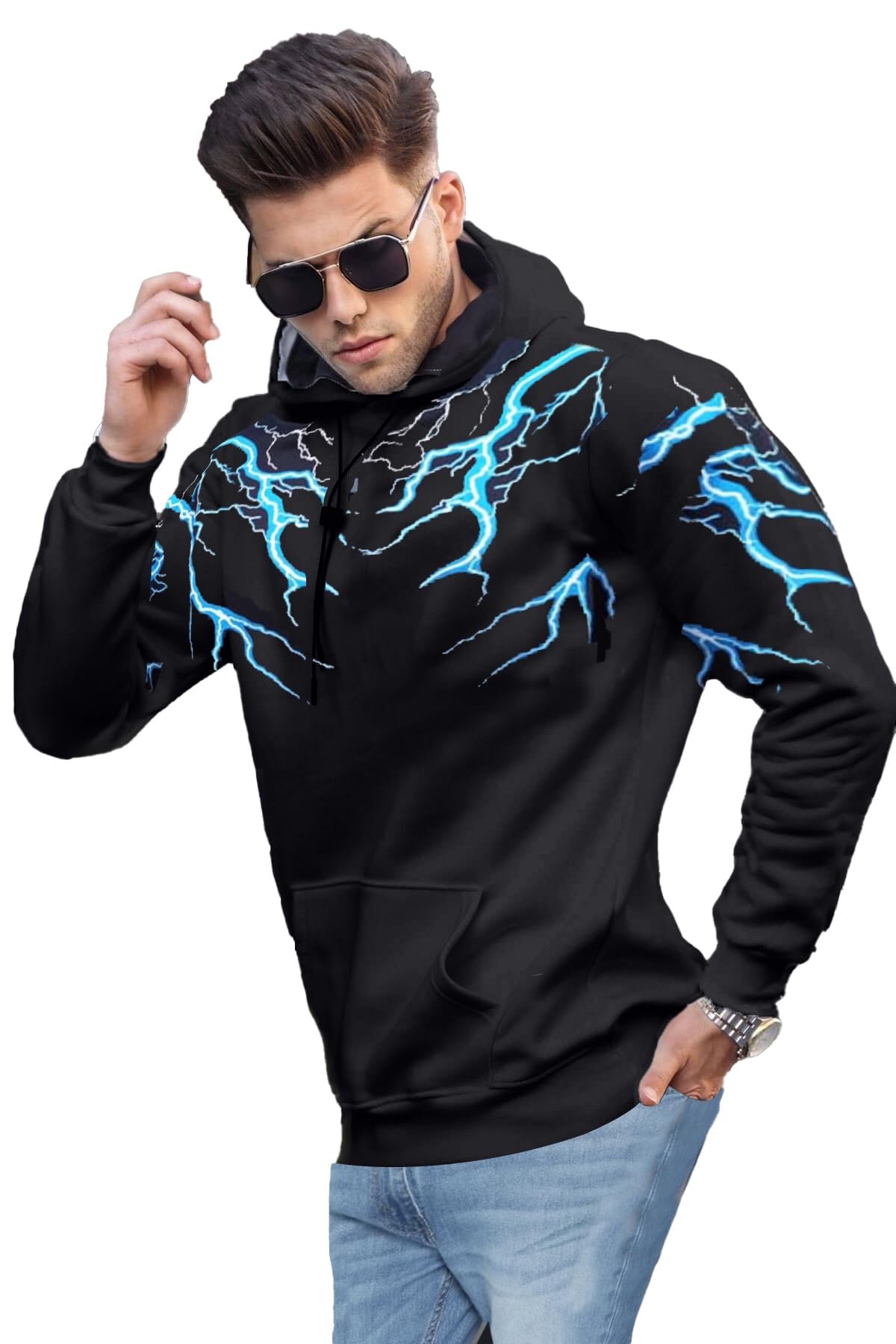 jugular Cotton Full Sleeve Solid Men Hooded Sweatshirt…-picture-33