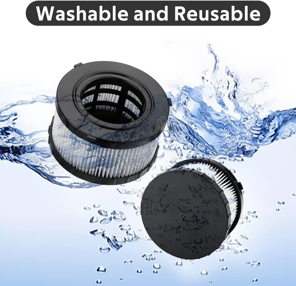 4 Pcs DC5151H HEPA Filter Compatible with DEWALT DC5151H DC515 DCV517 DCV517B Wet Dry Vacuum, With 8 PCS Foam Sleeve Filter