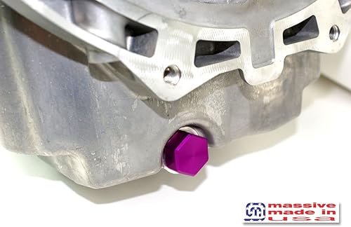 Miniatura 4 de Massive M12x1.2.953 in - Tapón magnético de drenaje de aceite, fabricado en Estados Unidos, universal, compatible con GM LS, Cadillac, Buick,