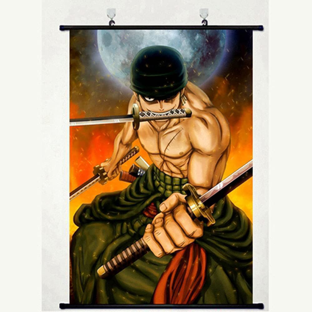 makeuseof ONE PIECE Wall Scroll Poster Art Print Size:24"x36''/16''x24 (16"x24"(40cm X 60cm))