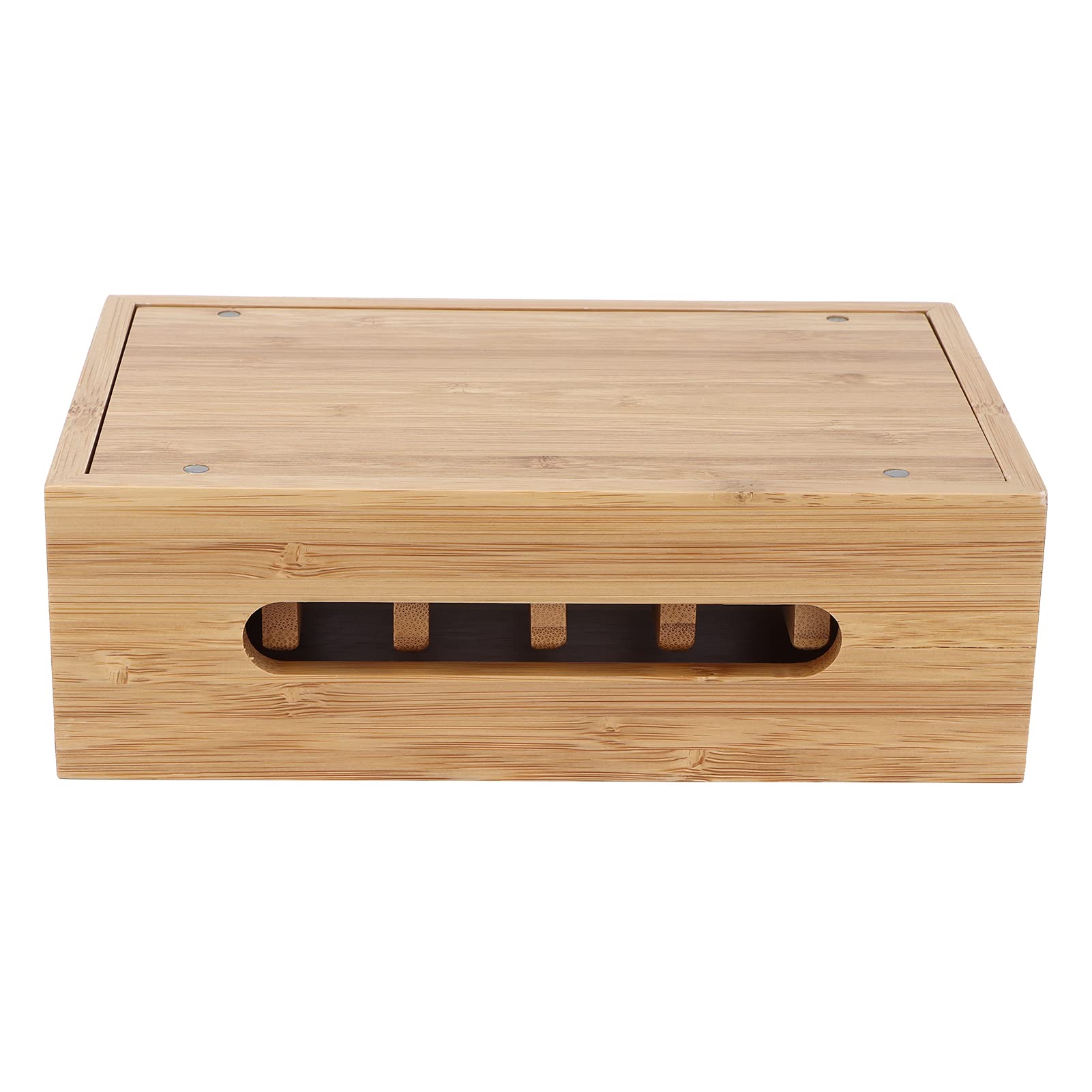 Tissting Organisateur de Station de Charge pour Plusieurs Appareils, Boîte de Rangement en Bois pour Téléphone Portable, Station d'accueil pour Tablette, 19x12x9cm Organisateur pour Bureau à Domicile