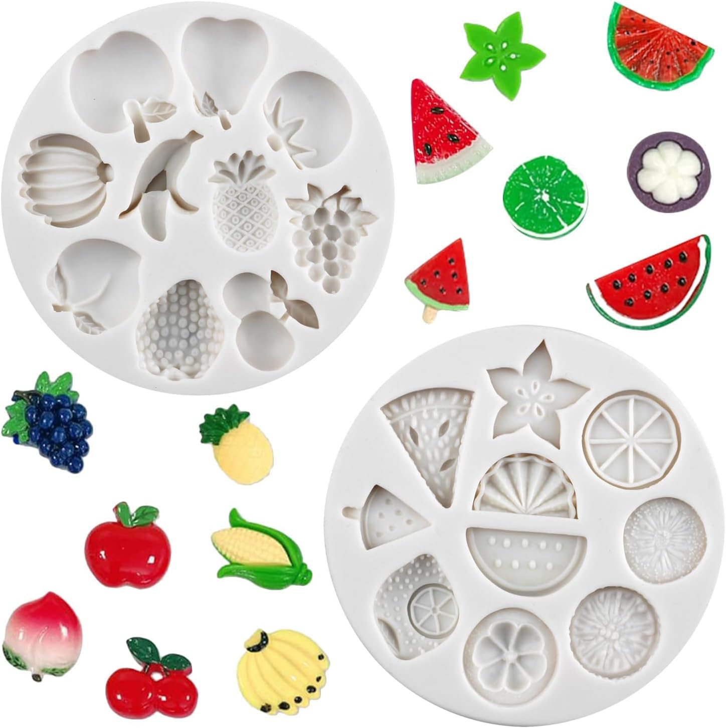 Mini Fruit Silicone Mold Set (2-Piece) – Banana, Strawberry & Watermelon Shapes for Chocolate, Candy, Fondant, Clay & Cake Decorating (CFM231, CFM232)-image-34