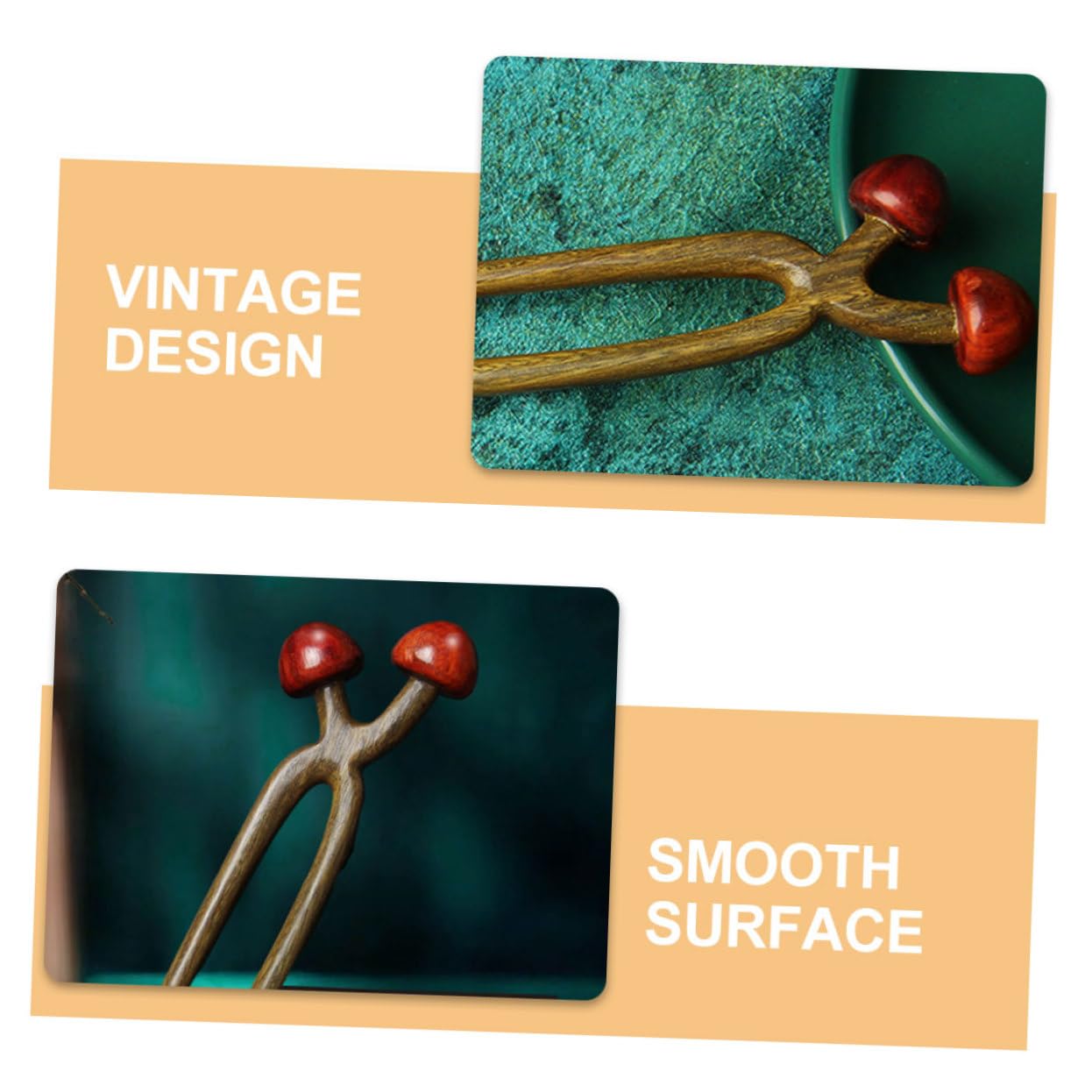 Healeved 4piezas Horquilla De Madera Para Cabello u Accesorio Vintage Para Mujeres y Niñas Para Fiestas y Bodas Diseño Ligero y Duradero Para Peinados Elegantes