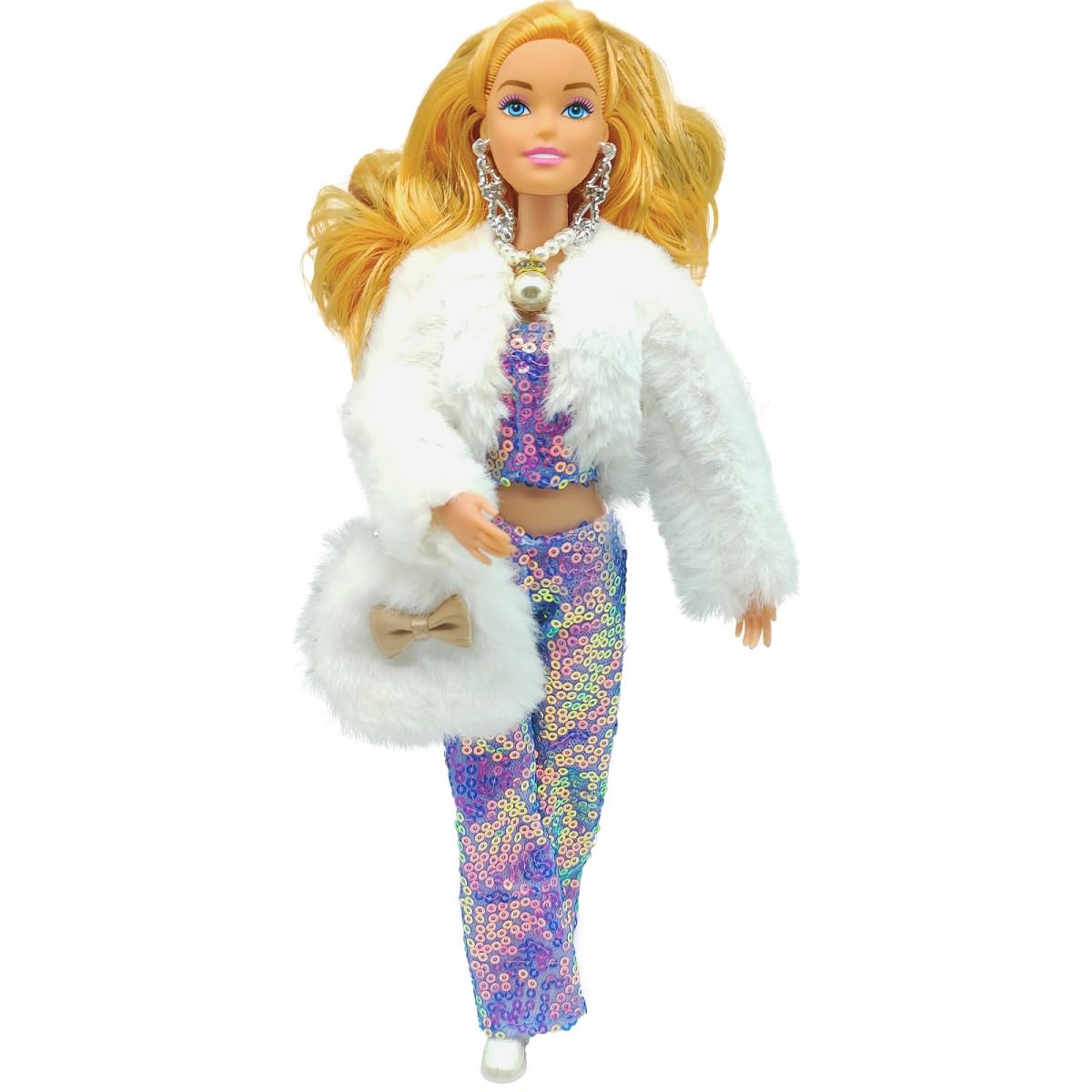 Stylish Fashions Girls Doll Toys, The Ultimate Fashionista Doll for Trendy Kids, 11.5 Inch Fashion Doll (White)