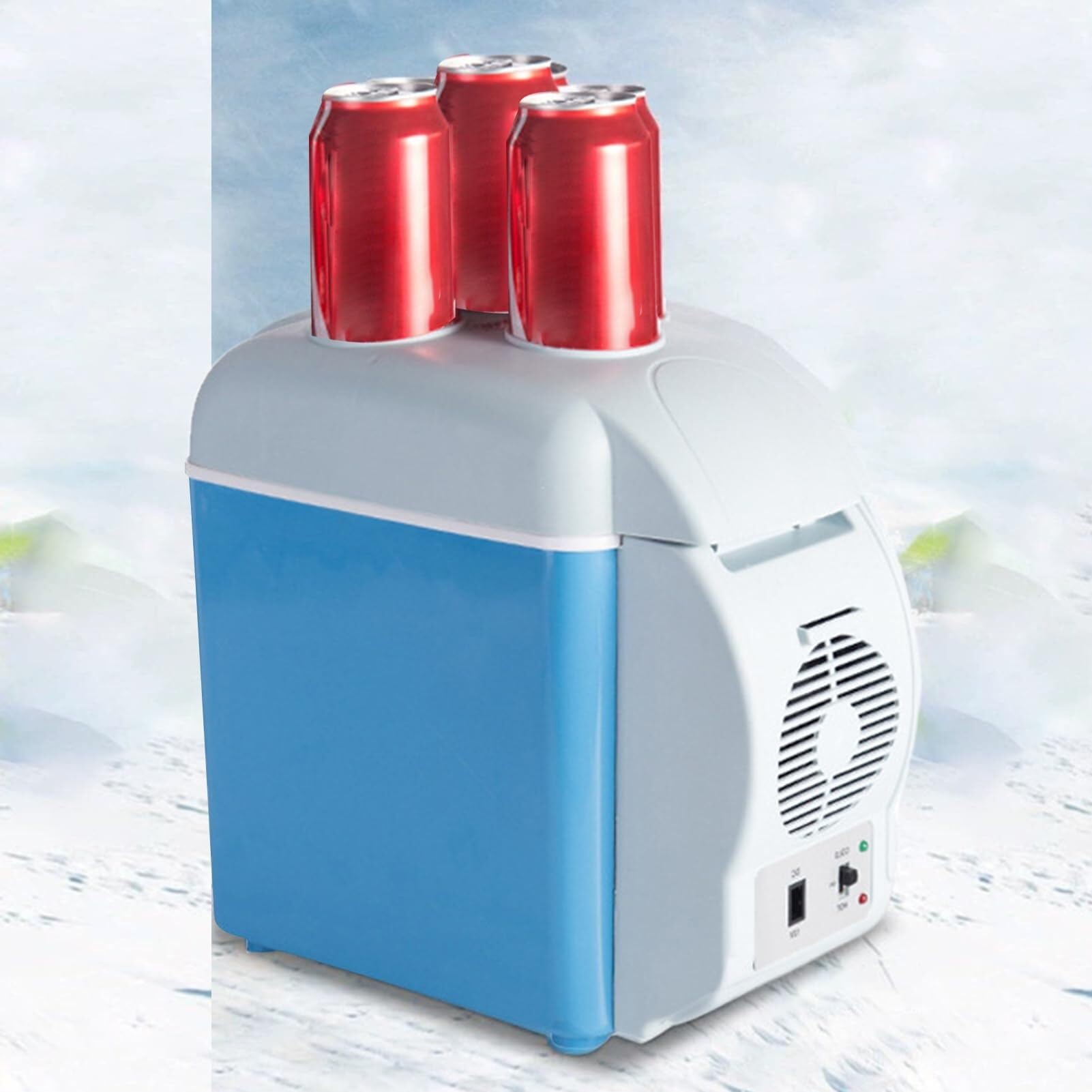 Frigorifero Portatile per Auto, Frigorifero per Veicoli,7.5L Quiet Doppia modalità Portatile Frigorifero per Camera da Letto, Cucina, Campeggio e Posto di Lavoro