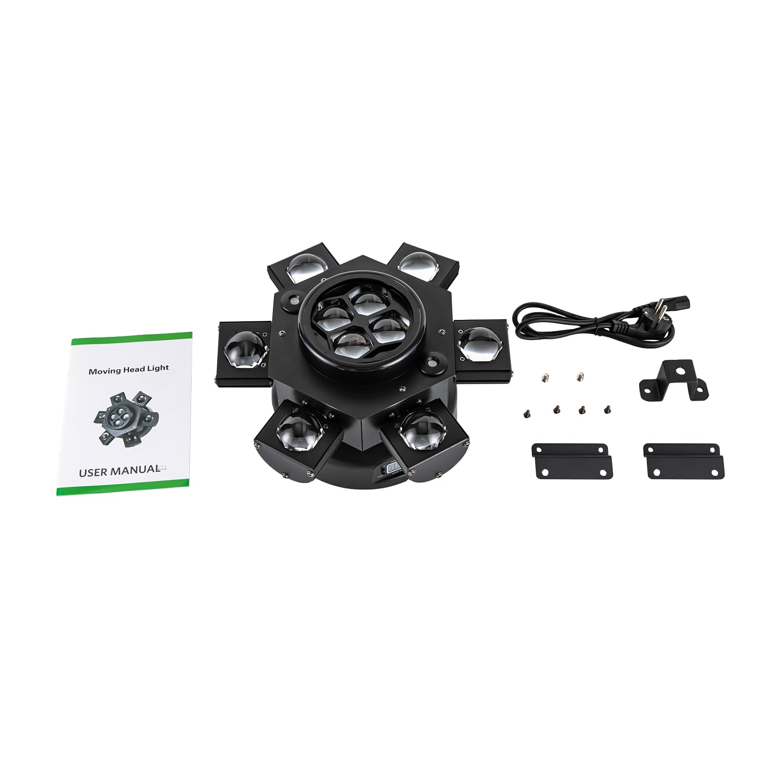 150W Moving Head Licht, Partylicht Scheinwerfer 10PCS CREE 10W RGBW Perlen, 50mW Roter Laser Discolicht Partylicht Beam Bühnenlicht für DJ Disco Bar Konzert Hochzeit Bühnentechnik Discolicht
