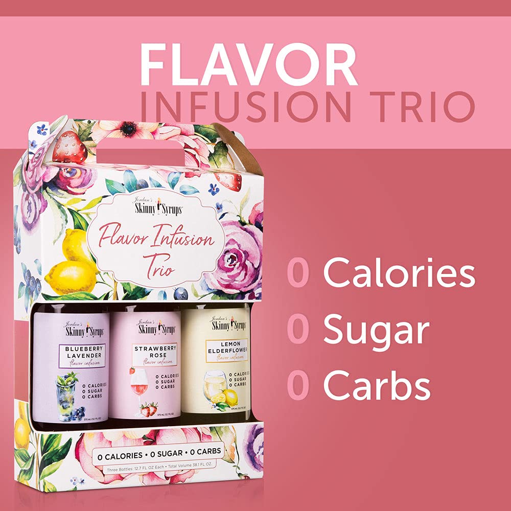 Buy Jordan's Skinny Mixes Flavour Infusions Trio Lemon Elderflower