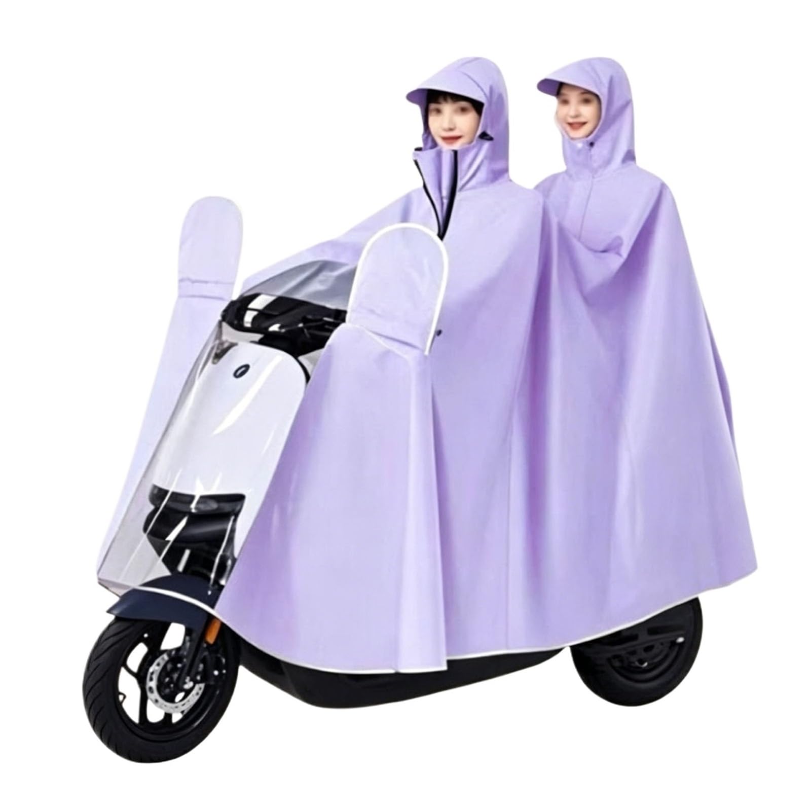 Couvrant Tout Le Corps Imperméable Poncho Pluie Pour Adultes Trottinette électrique Poncho De Pluie Unisexe Pour Deux Personnes Cape De Pluie Moto Housse De Pluie