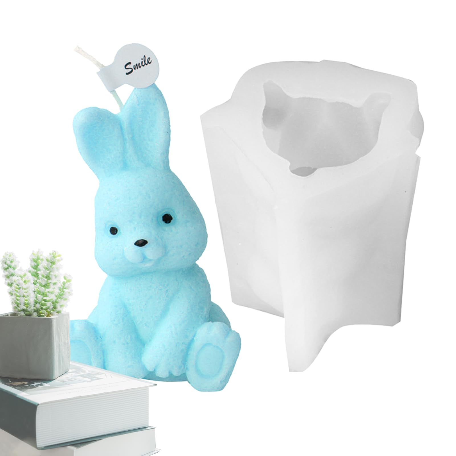 Moule En Silicone En Forme De Lapin De Pâques | Moule à Bougie D'aromathérapie En Forme De Lapin Mignon 3D – Moule à Chocolat De Pâques Pour Thanksgiving, Noël, Nouvel An Chinois