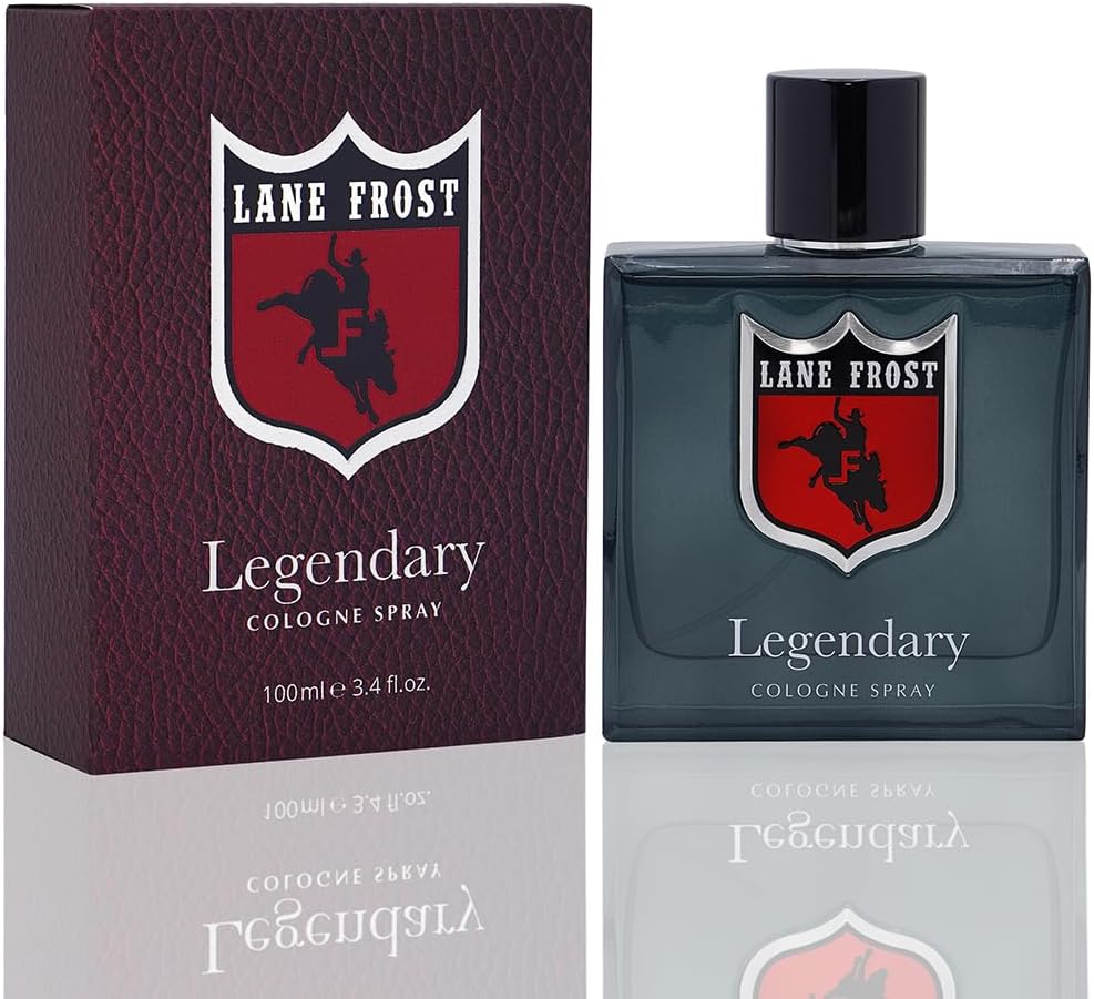Lane Frost Legendary Cologne for Men - Orignal Western Scent for the Authentic Cowboy - Woodsy and Masculine Fragrance Spray - Long-Lasting Manly Cologne with Cedarwood and Musk Notes