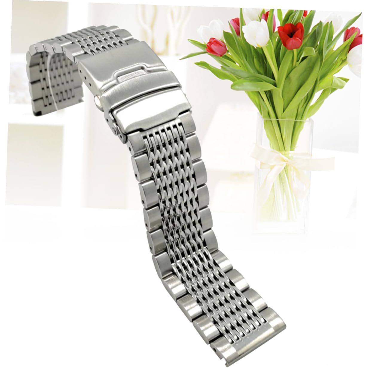 Bracelet de Montre Acier Inoxydable 20 Mm Design Ergonomique et Durabilité Exceptionnelle