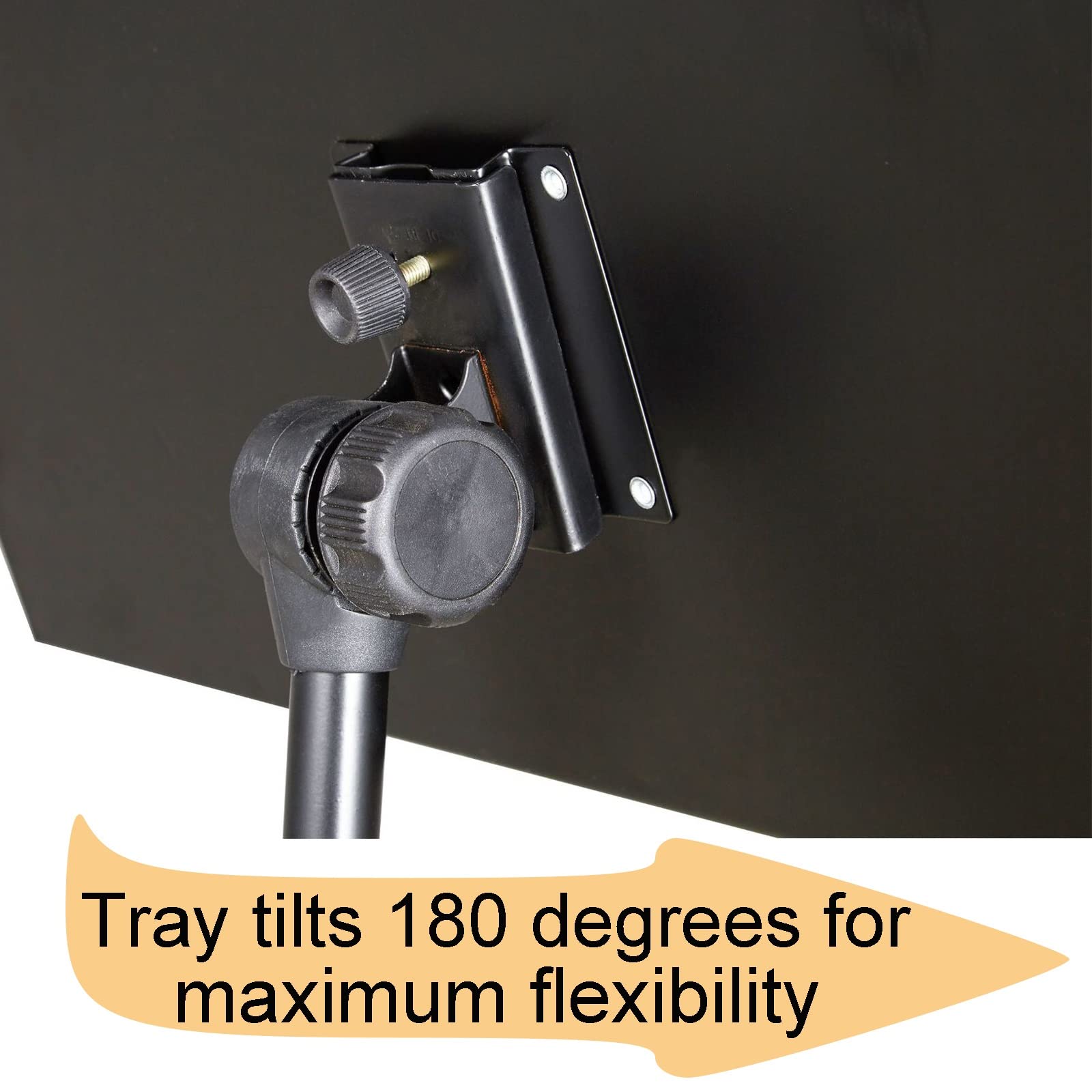 Atril De Metal Extra Estable, Atril De Metal Plegable para Partituras, Bandeja Ancha, Trípode De Metal Resistente, Mayor Capacidad De Carga, Atril con Soporte para Teléfono,