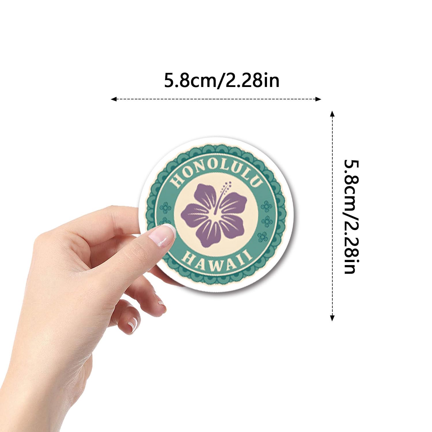 50 Pcs Tropical Stickers for Kids Teens Adults Boys Girls Gift,Tropical Stickers Pack for Laptop,Skateboard,Luggage,Car,Bike - Image 2