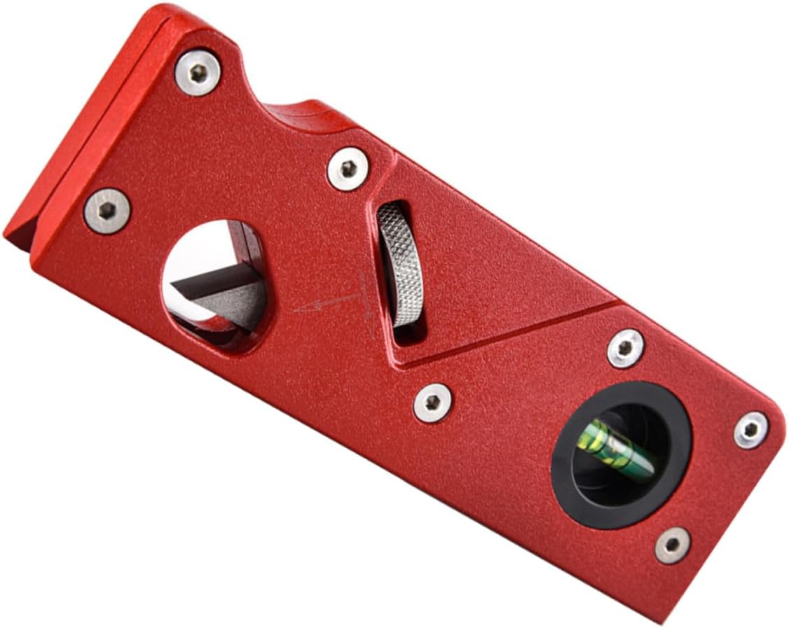 Aluminum Alloy Trimming Plane Adjustable Manual Woodworking Tool for Chamfering and Trimming High Strength for Polishing and Burring