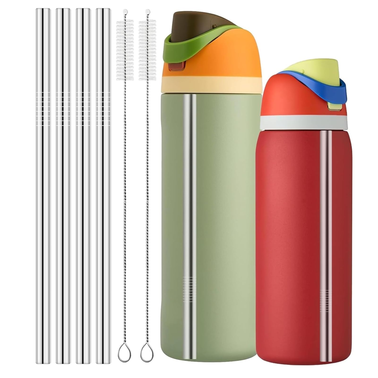 6 Pcs Straw Replacement, Compatible with Water Bottle 32 oz and Other Sizes, Durable Cleaning for Daily Hydration Maintenance, On-The-Go Drinking Solution-picture-31