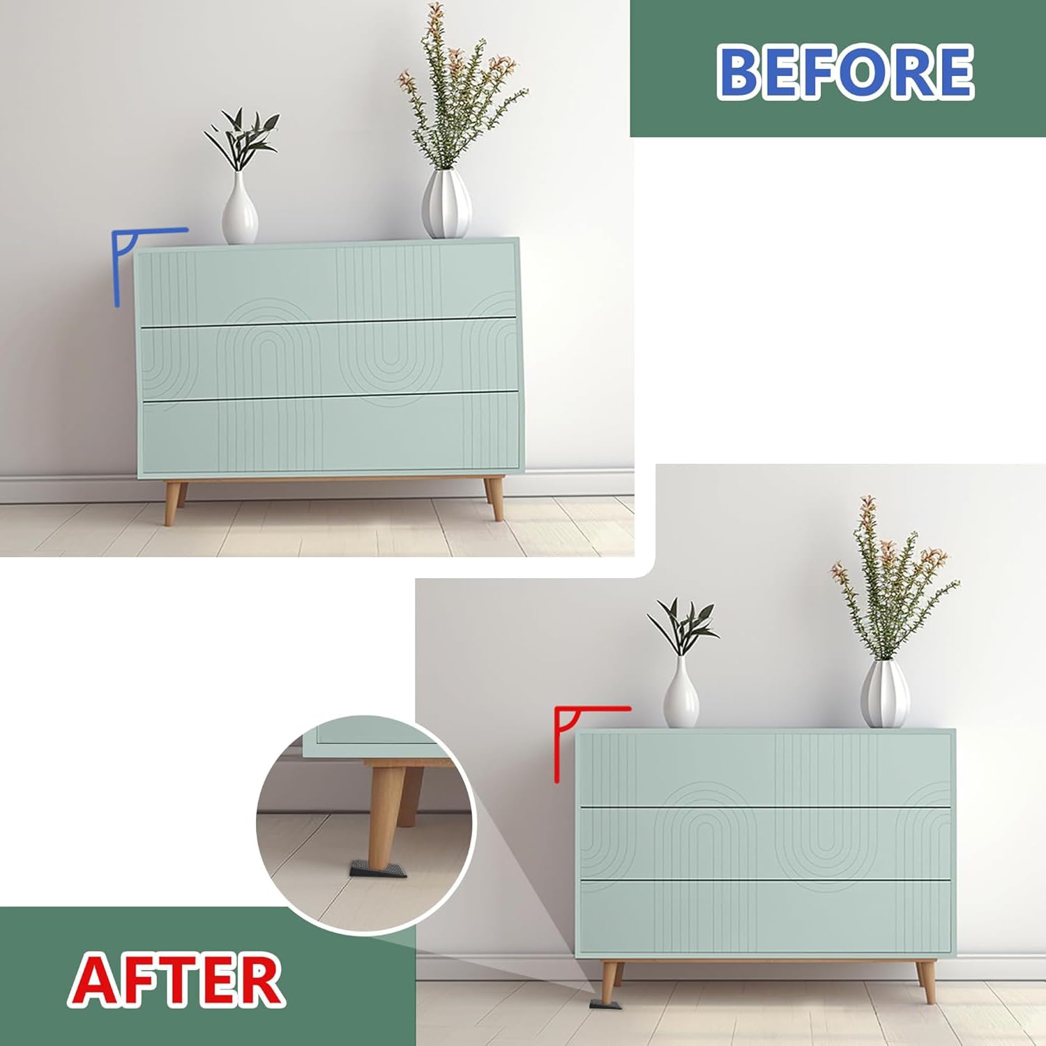 16 cunei di livellamento in plastica, 8 x 3 cm, cunei universali in plastica per la regolazione di porte e finestre, spessori di livellamento in vetro, cuscinetti per pavimenti e superfici