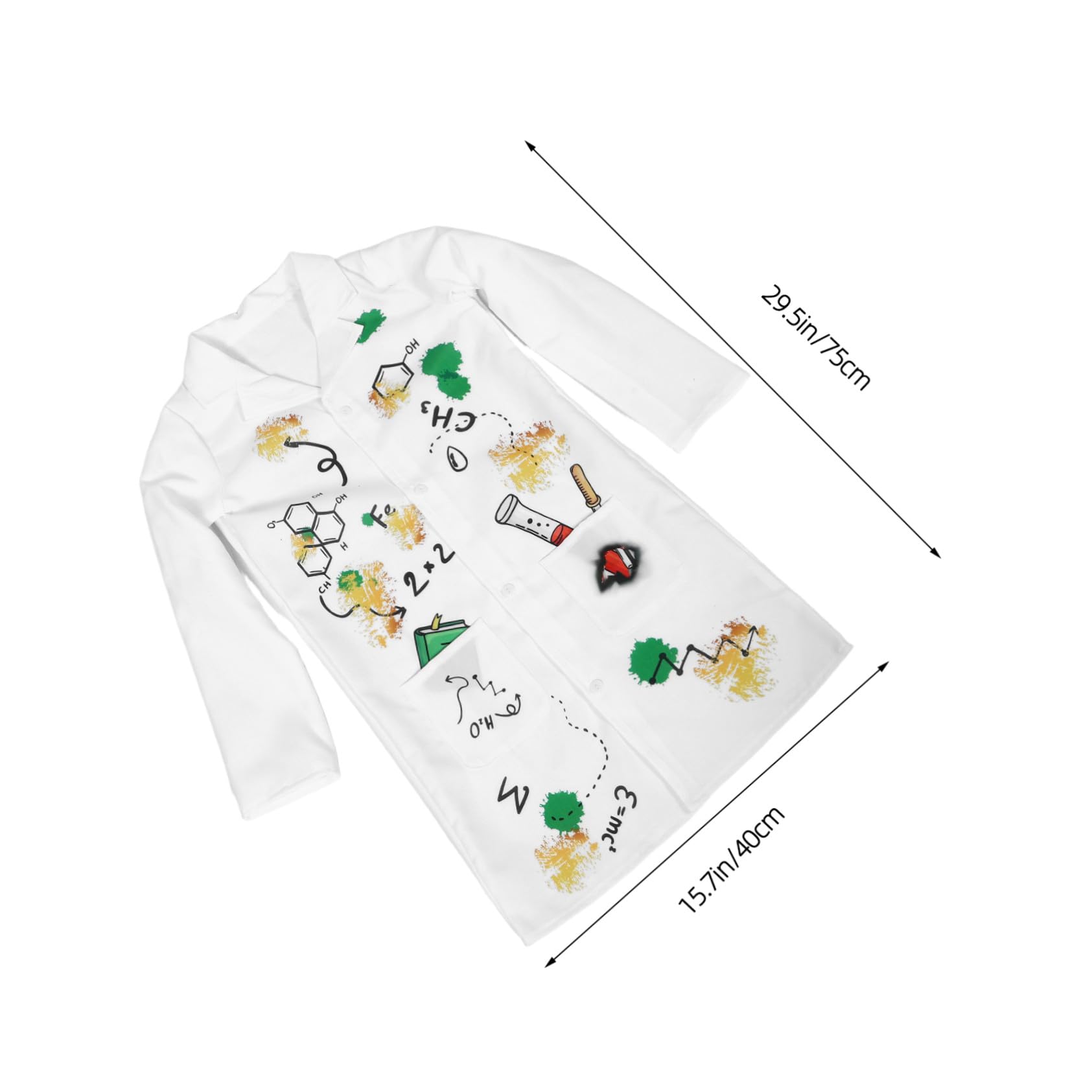 YARNOW Costume De Scientifique Pour Enfants Blouse De Laboratoire De Docteur Blouse Scientifique Déguisement De Carrière Pour Enfants