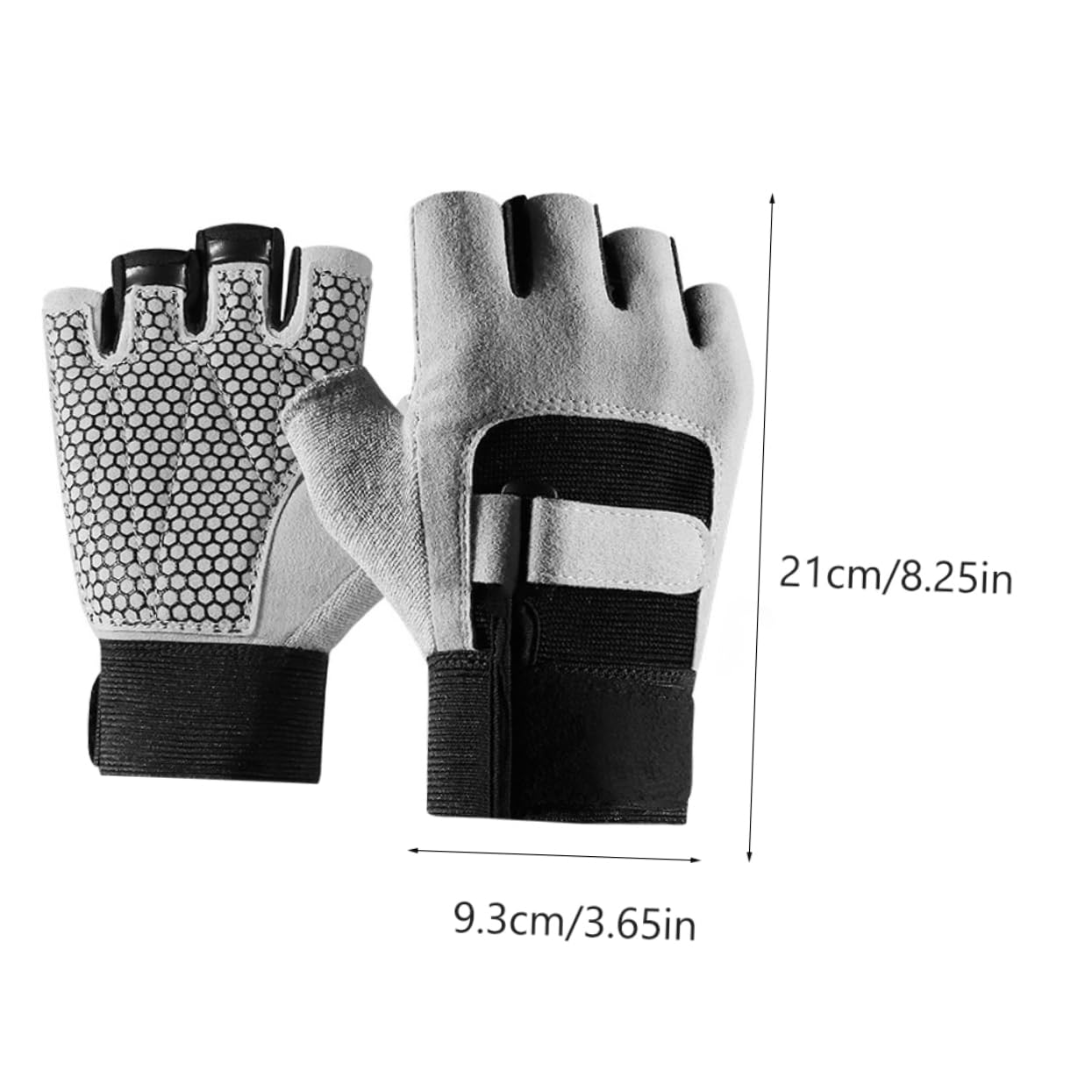 TIDTALEO 1pair Nonslip Breathable Half Finger Gloves for Outdoor Activities Shockproof Cycling Gloves for Men and Women Grey XL for Driving Jogging Biking Fishing Hiking