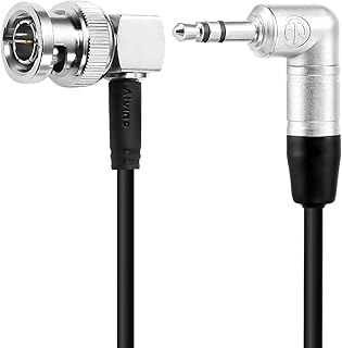 Alvin's Cables 3.5mm TRS - BNC タイムコードケーブル Canon for C70 for Sony F55 FX9 Zaxcom Zoom F4 F8 F8n Deity Tentacle Sync タイムコードジェネレーターボックス 金属 50cm | 19.7インチ