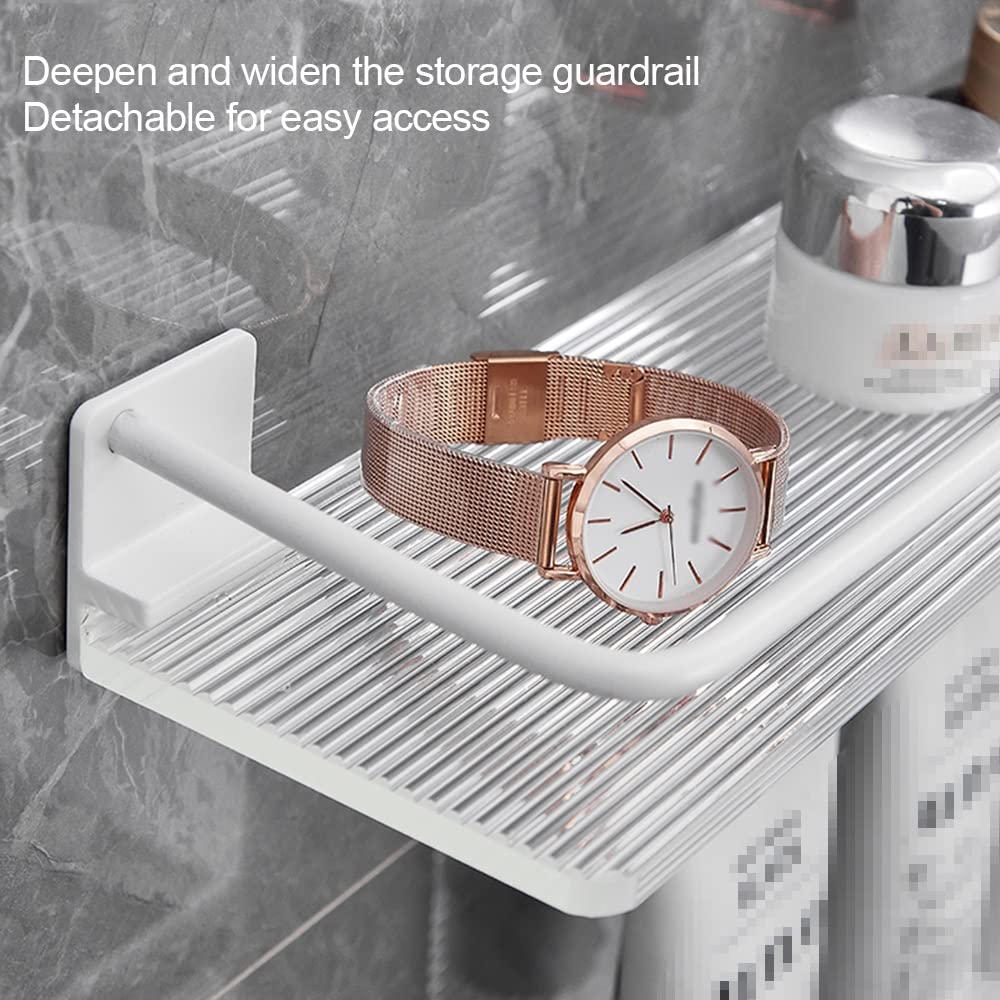 Półka łazienkowa Space Aluminum montowana na ścianie, wielofunkcyjny wiszący stojak ręczniki i kosmetyki(40Cm)