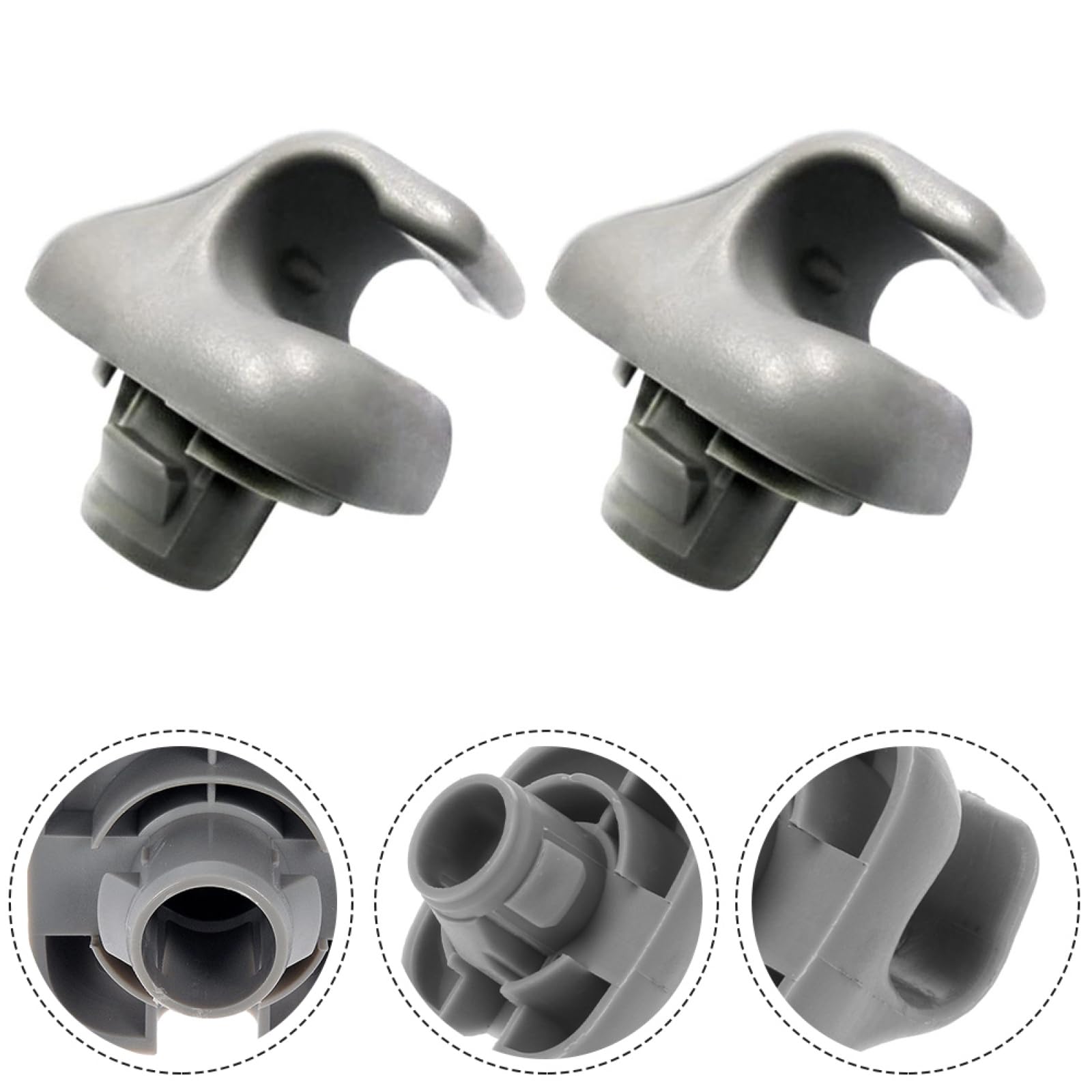Gancio per aletta parasole auto 2 pz, clip per visiera parasole, staffa per gancio di protezione solare compatibile con Accord 1998-2007 Civic 1996-2004 CR-V 2007-2011 88217S01A01ZA 88217S04003ZA