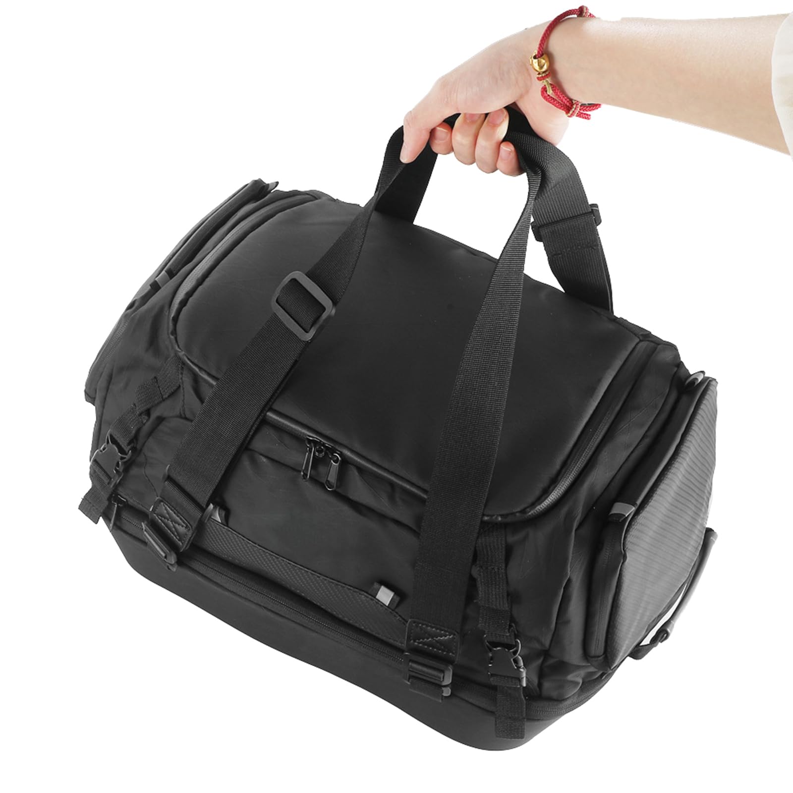 Borsa da moto rimovibile, facile da trasportare e protettiva, spaziosa, un must have per i motociclisti, borsa impermeabile per portapacchi della moto