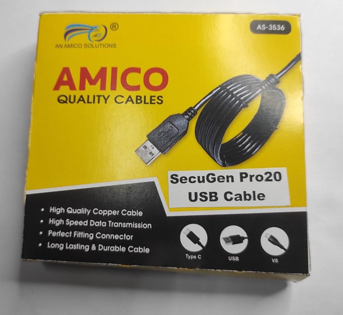Cable for for SecuGen Hamster Pro20/HU20-AP Fingerprint Scanner USB-image-3