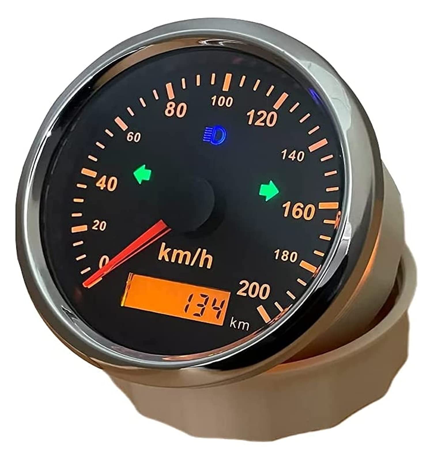 XMING uniwersalny GPS. Prędkościomierz 0-200 km/h do motocykla samochodu ATV UTV. Overpeed Buzzer 3 3/8 cali (85 mm) 9-32V z podświetleniem