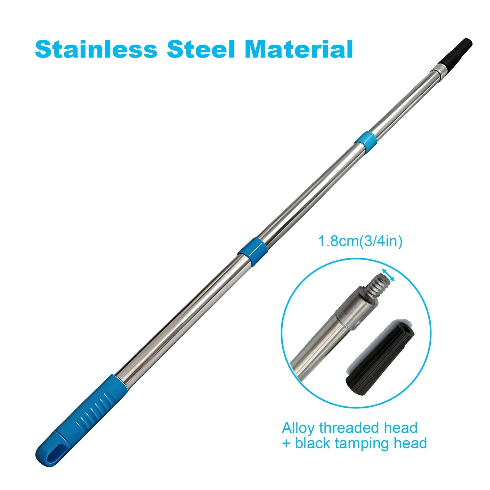 Perche Télescopique Inox, Perche Rallonge Multi-sections