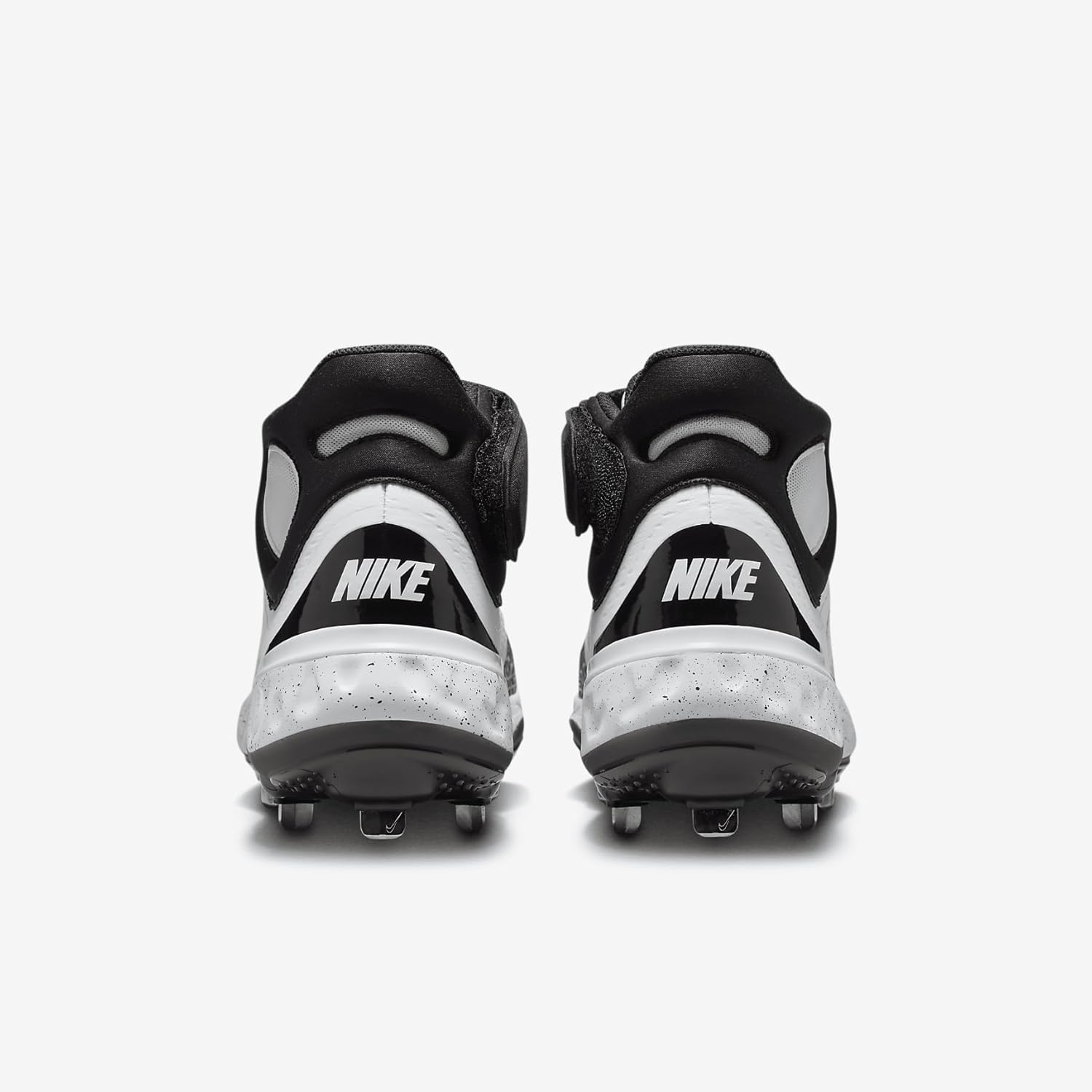 Nike Alpha Huarache Elite 4 Mid Men's Baseball Cleats (FD2744-107, White/Black) - Image 6