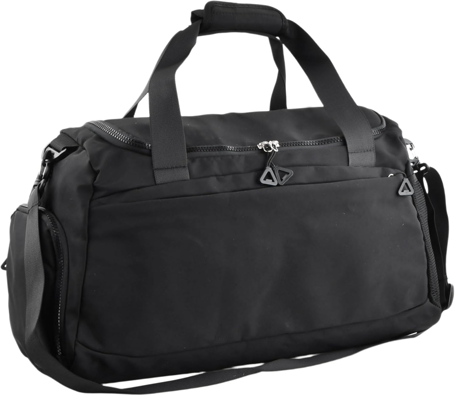 Gym Bag for Men and Women, 50 x 23 x 27 cm, Sports Bag with Shoe Compartment and Wet Pocket, Waterproof, Lightweight, Sports Bag for Travel, Swimming, Fitness, Sports Gym, Black, classic