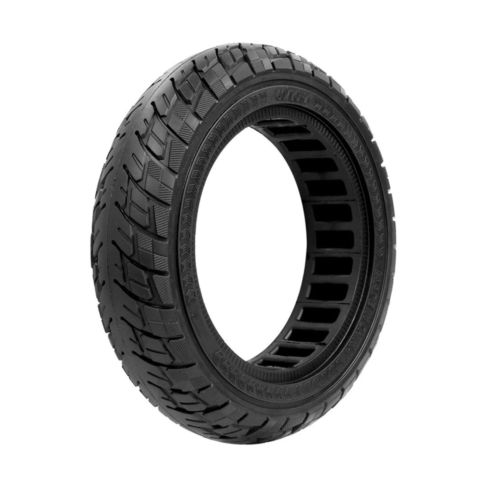 Neumático sólido for patinete eléctrico, Compatible With Xiaomi, 4 Pro de 10 pulgadas, con diseño de panal, 60/70-7.0, todoterreno, sin cámara. rueda de scooter de goma maciza