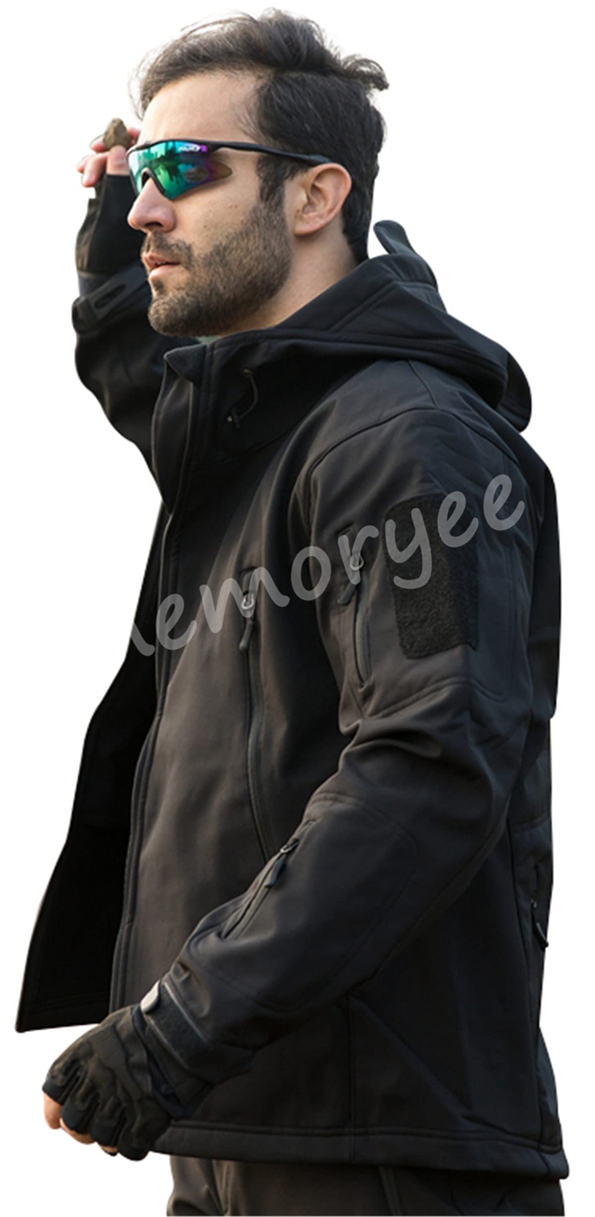 Memoryee Hombres Chaquetas Softshell Exteriores Forro Polar Impermeables Abrigos Tácticos Militares Cálidos Camuflaje Abrigo