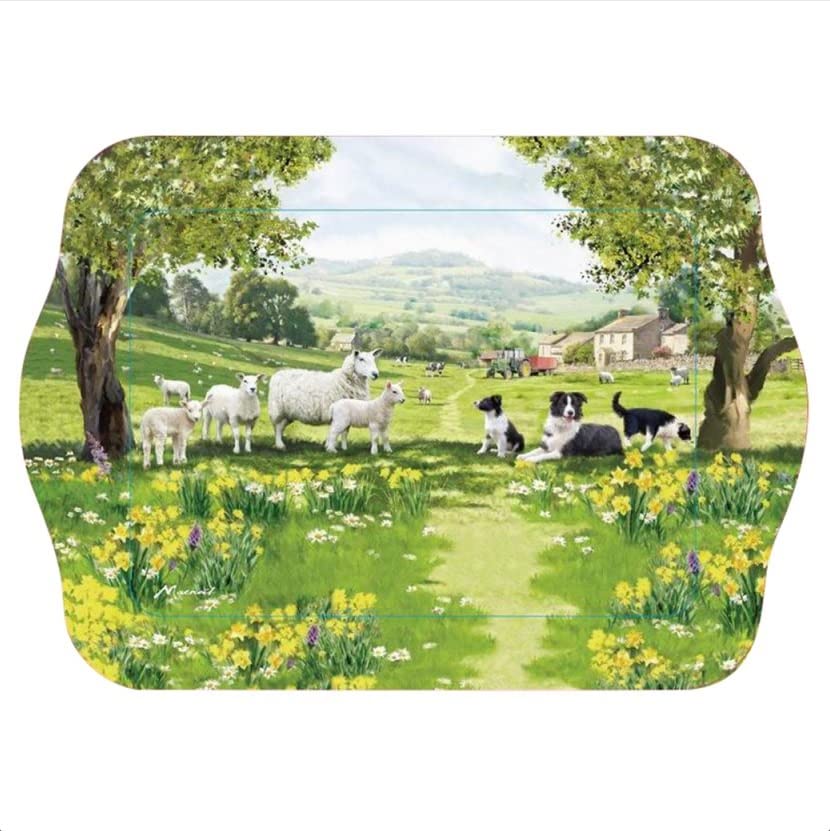 The Leonardo Collection LP94737 Small Tray | Collie & Sheep design | 1 Pc, Multicolor