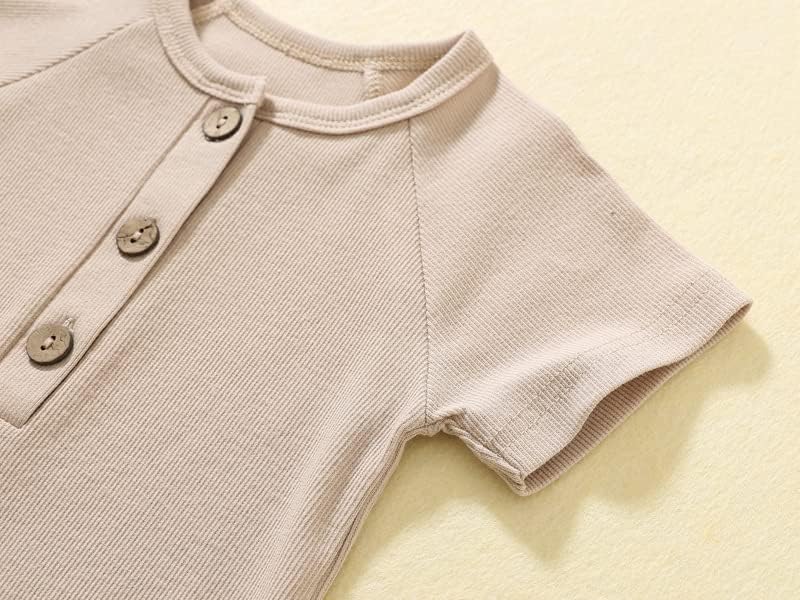 Baby Boys Girls 2 Pack Romper Jumpsuits Short Sleeve One Piece Clothes Sets - Image 5