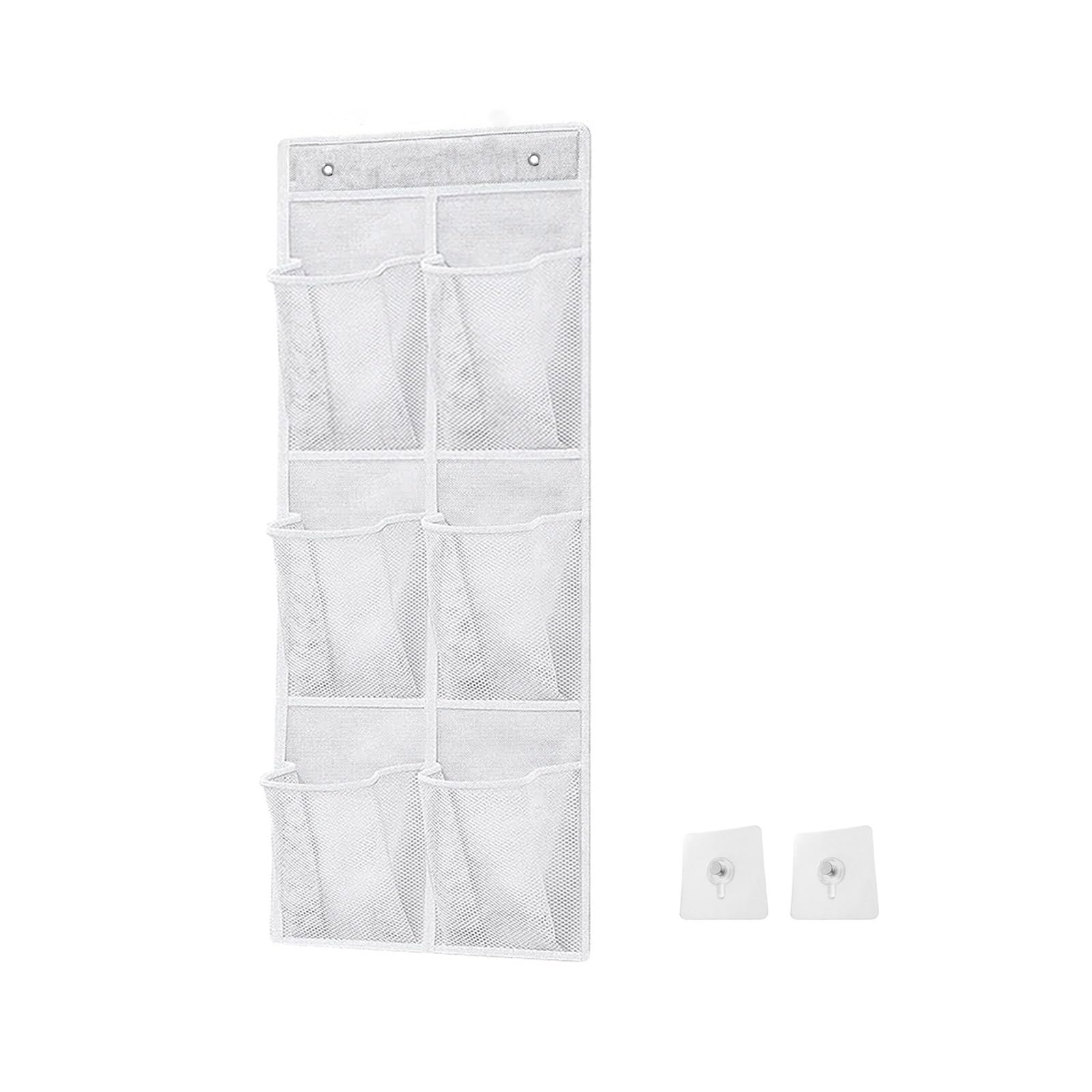 MICFENY 6 Pocket Hanging Storage Organizers Practical 6 Compartment Nonwoven Hanging Bag For Organizing Bathroom Necessity