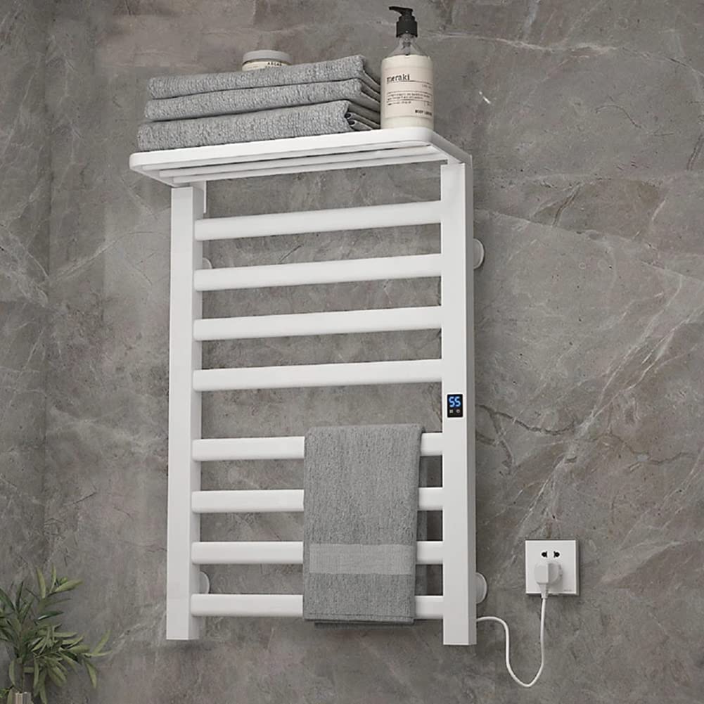 Wyposażenie łazienki Elektryczny wieszak na ręczniki z timerem Sterowanie temperaturą z włókna węglowego Inteligentny domowy podgrzewany wieszak na ręczniki Towel Warme