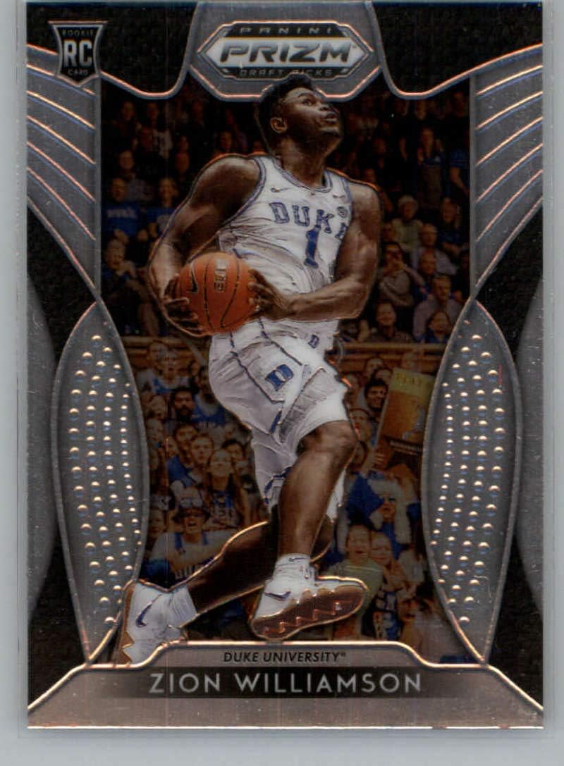 2019-20 Panini Prizm Draft #1 Zion Williamson RC Rookie Duke Blue Devils Basketball Trading Card