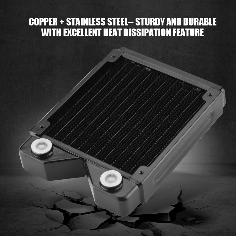 Generic Dissipatore di Calore con Raffreddamento Ad Acqua G1/4 per Personalizzato PC Migliora la Dissipazione del Calore Materiale in Rame 1 unità (120)