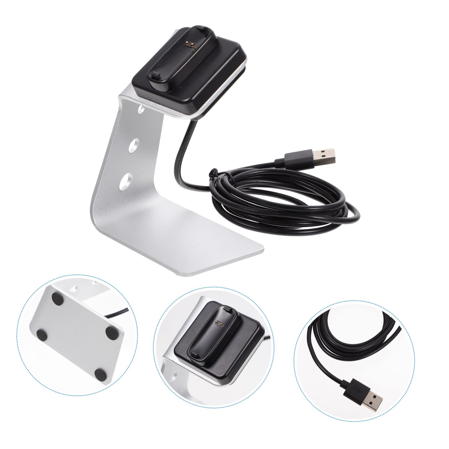 Câble Chargeur Smartwatch Euyehn - 25cm Charge Rapide - Support Stable Bureau