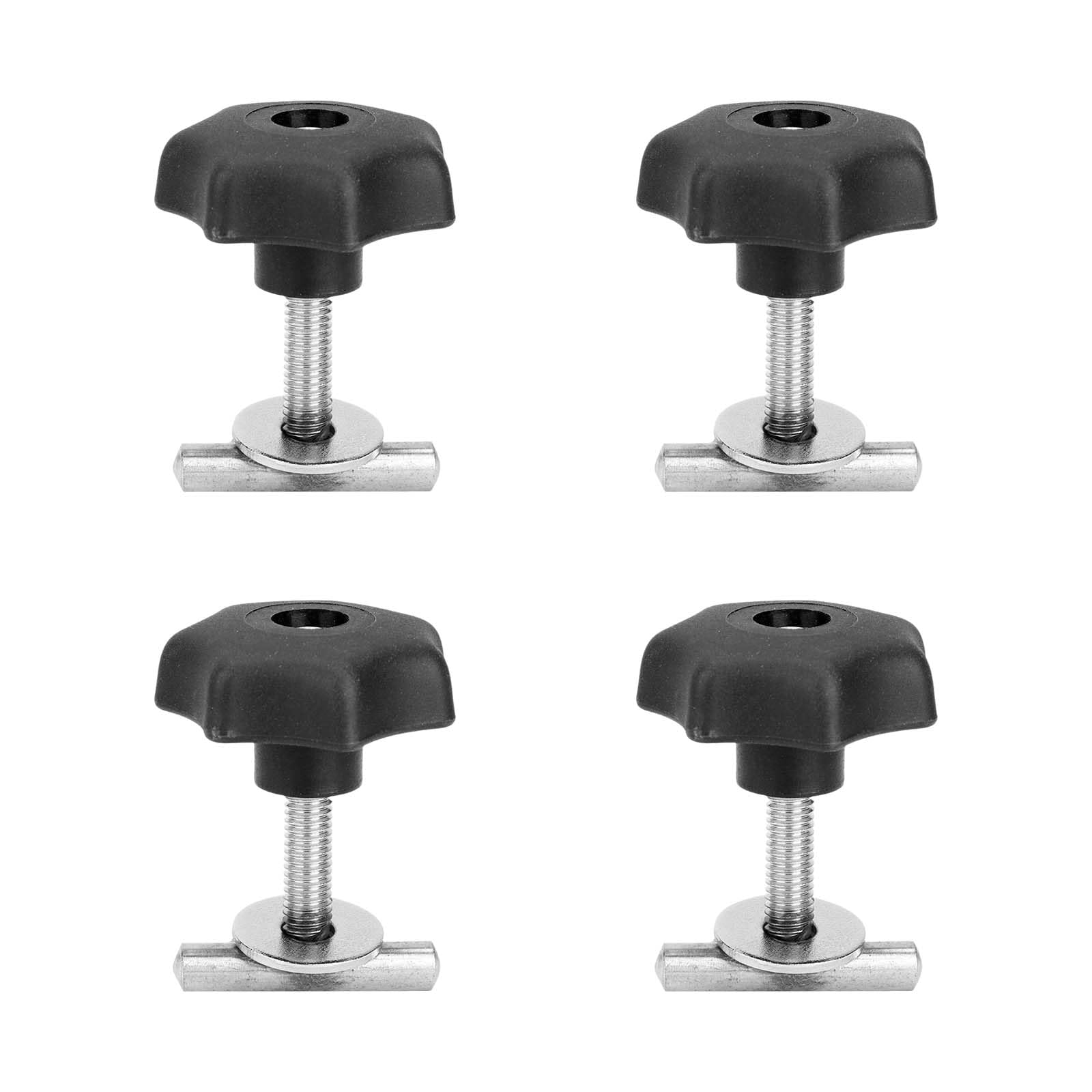 4 pezzi 50mm Viti di fissaggio T5/T6,Viti di fissaggio a T,Viti di Fissaggio del Carico,Viti di Montaggio per Fissaggio a Binario,Vite Fissaggio su Rotaia,Viti per fissaggio del carico su binario